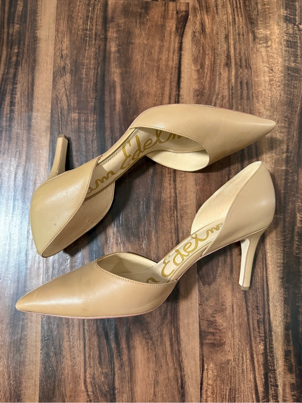 Sam Edelman Pointed-Toe D'Orsay Heels - Nude - 9.5 - Picture 2 of 6